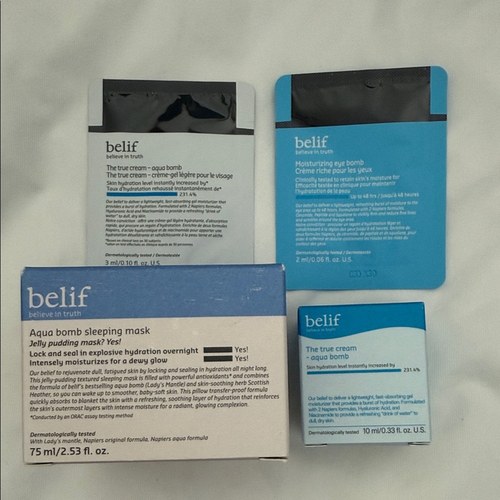 Belif Aqua Bomb Skincare Bundle Set